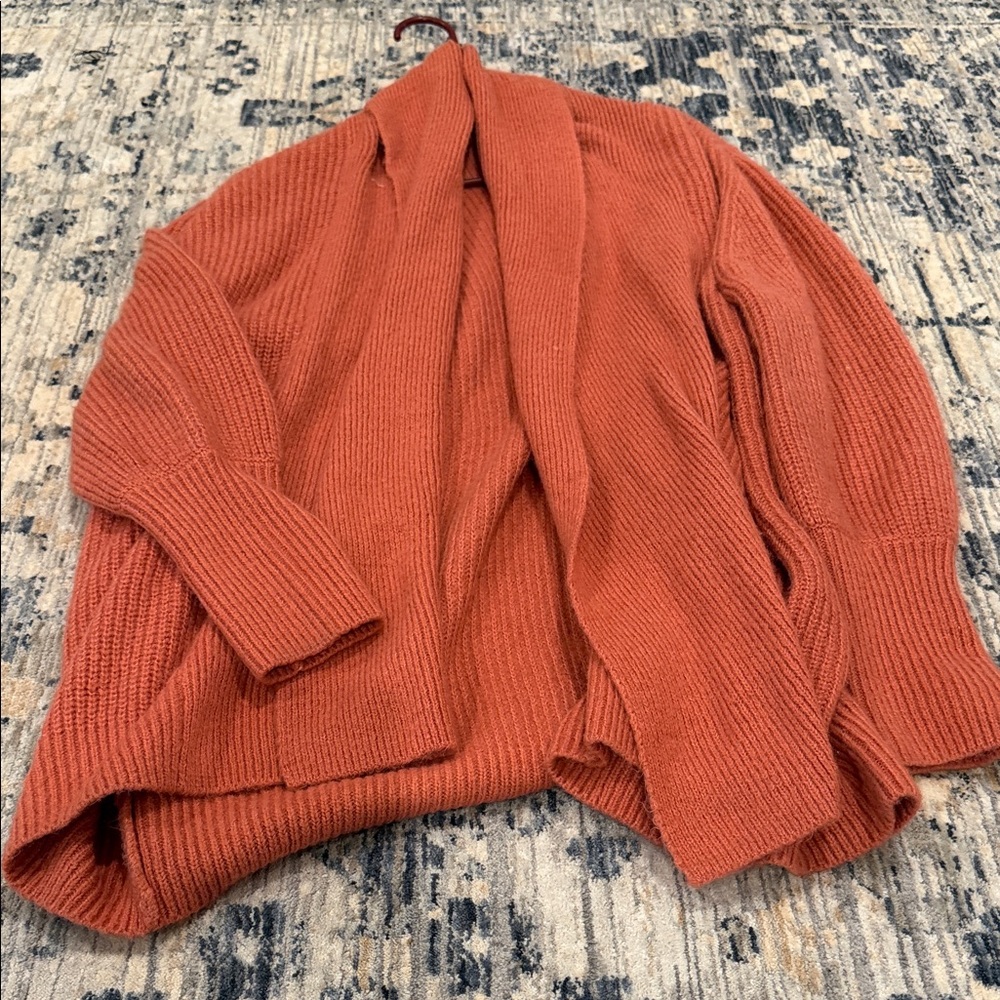 Rachel Parcell Warm Rust Cardigan
